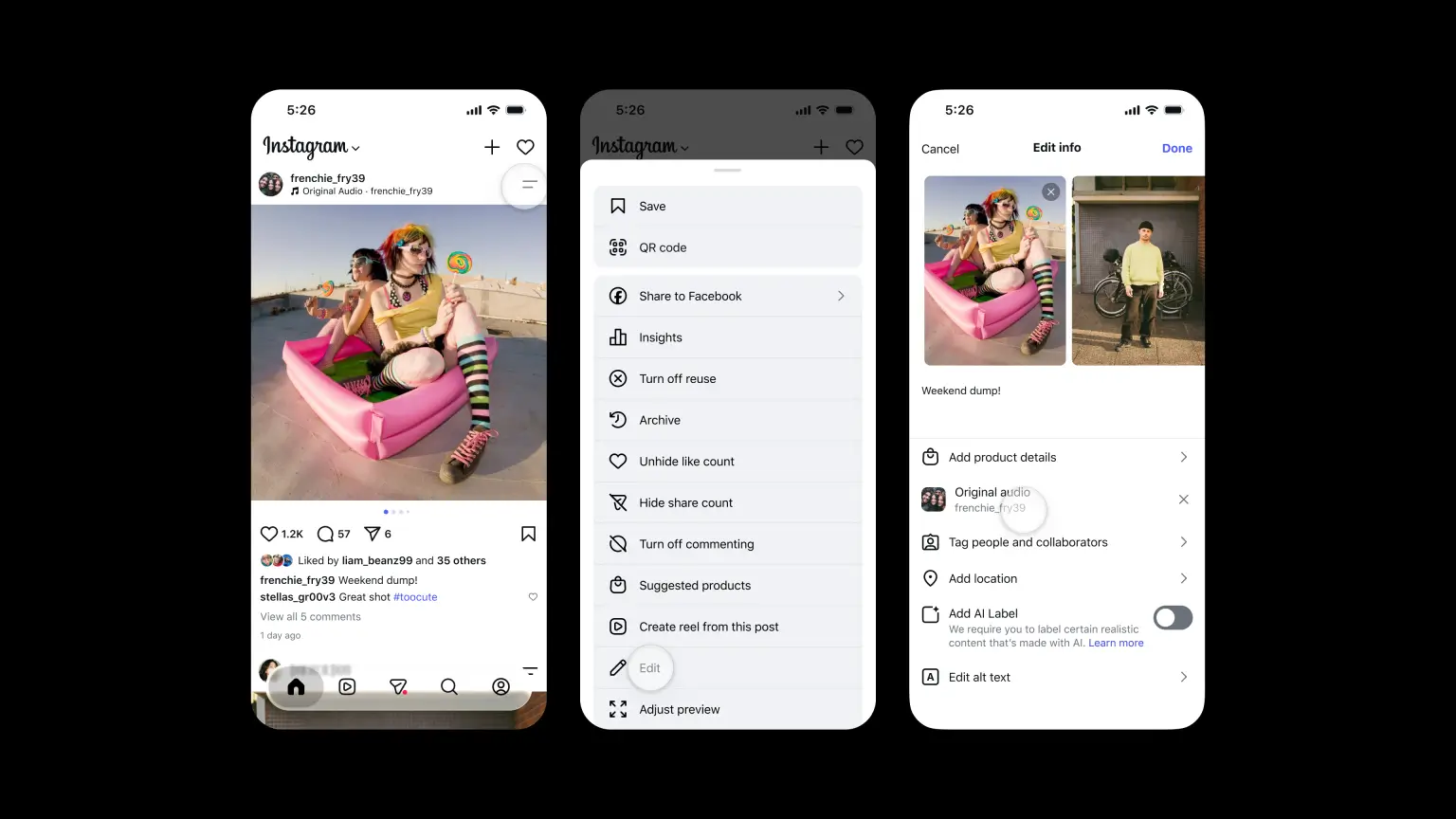Как поменять трек в опубликованном посте в Instagram*