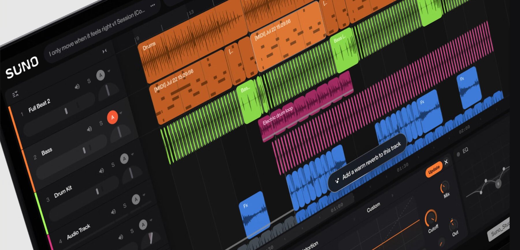 Suno обновила Studio до версии 2.0 — поддержка MIDI и синтезатор