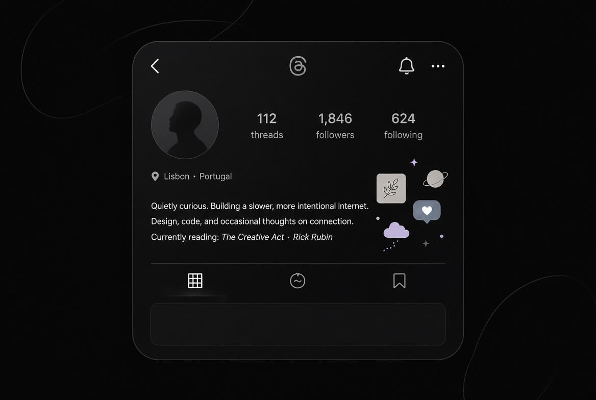 Threads* разрешила добавлять стикеры в описание профиля