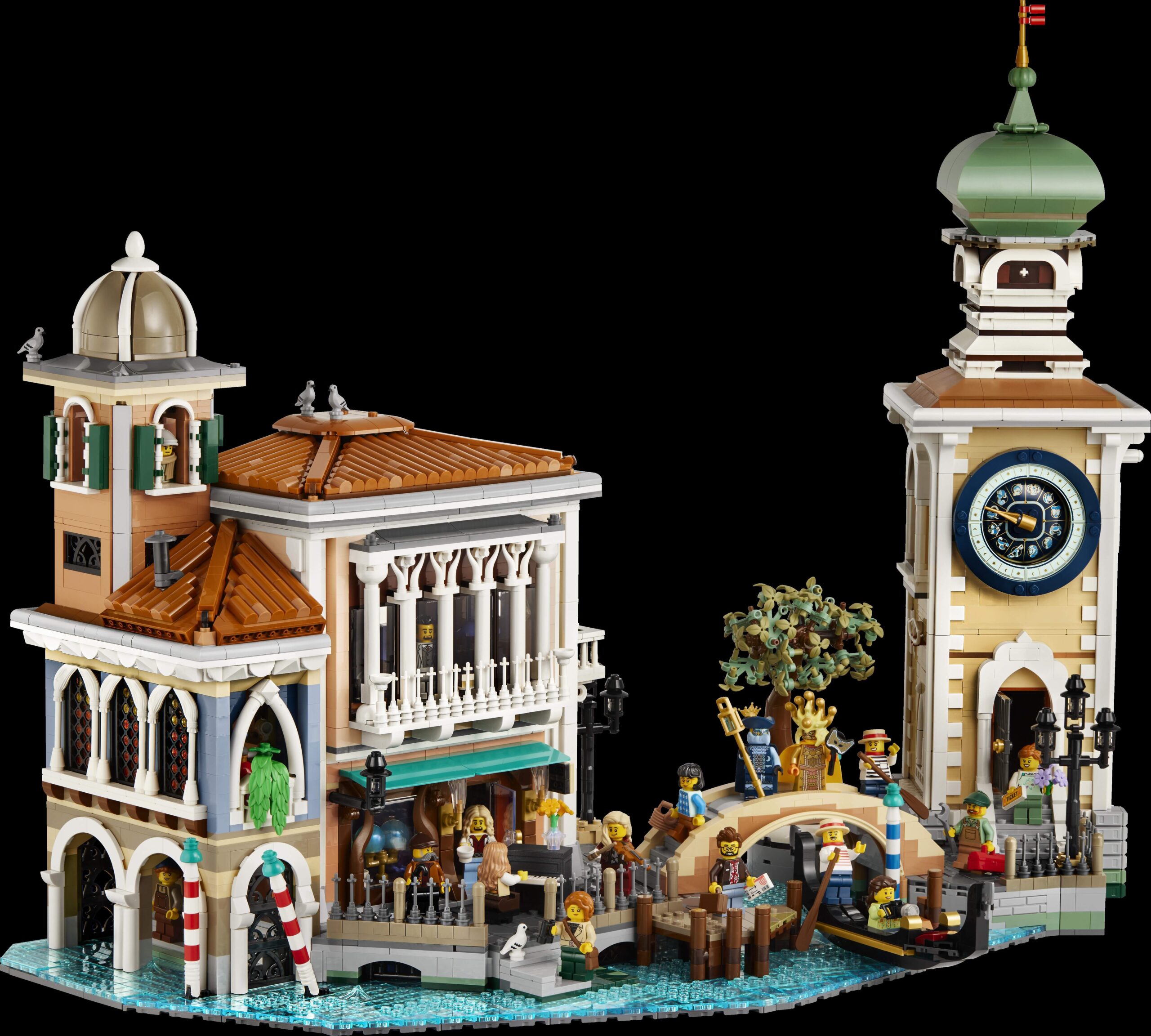 LEGO представила венецианский квартал с каналом, гондолой и пианино