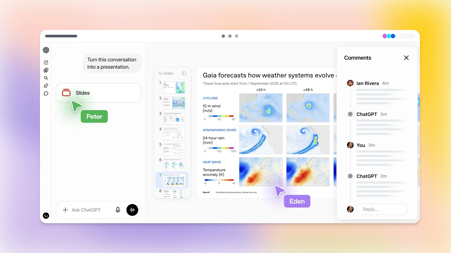 OpenAI запустила ChatGPT Slides — редактор презентаций внутри ChatGPT