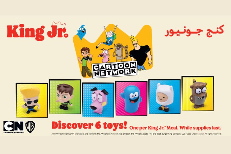 Burger King выпустил игрушки с героями Cartoon Network — Финн, Кураж и Джонни Браво в одной коллекции