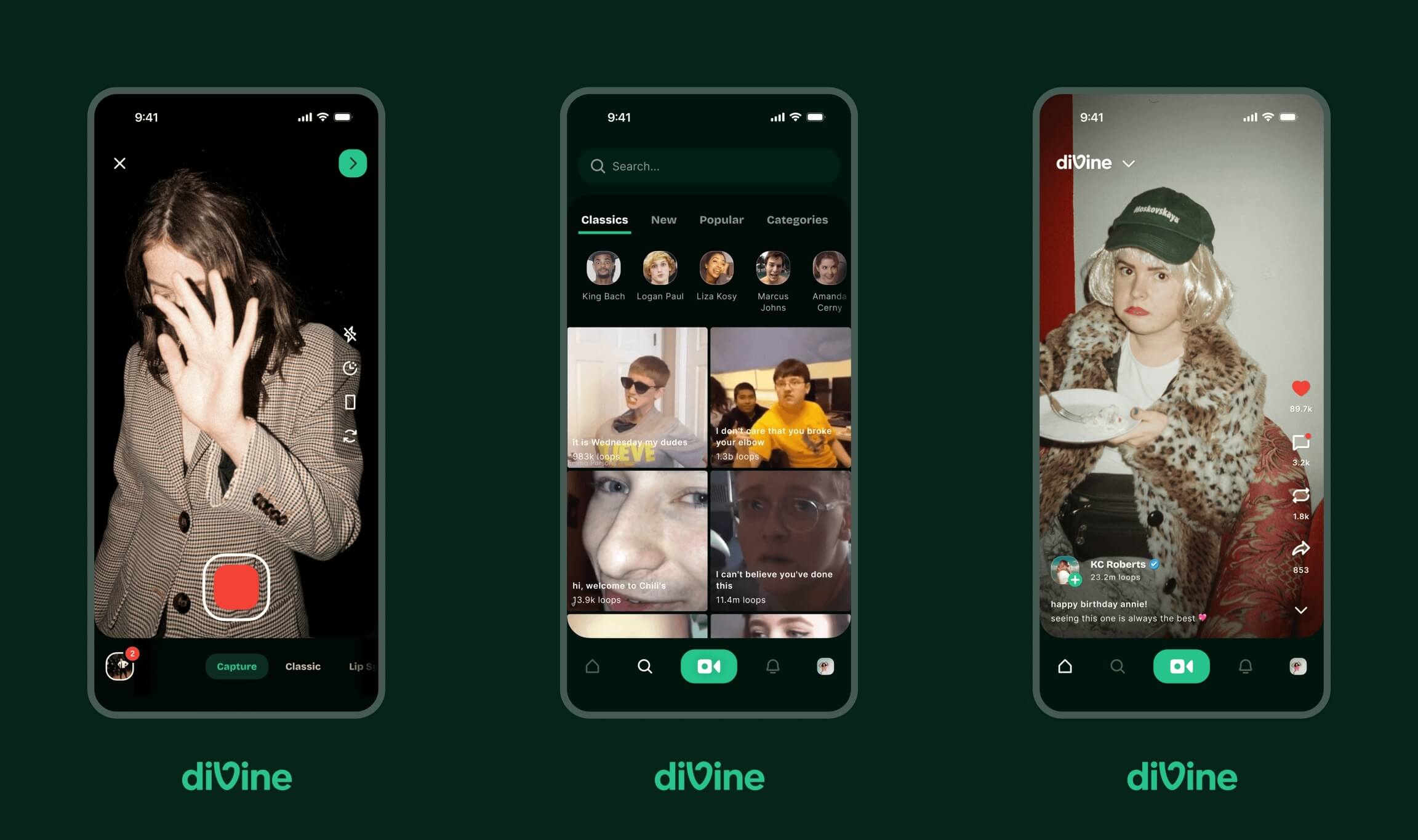 Легенда вернулась — Vine запустили под новым названием Divine