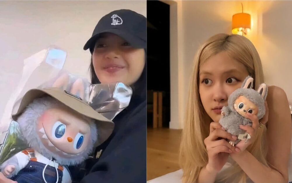 Лабубу и Лиса из BLACKPINK