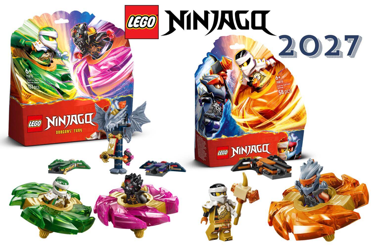 LEGO показала новые спиннеры Ninjago — с Коулом и его злой версией